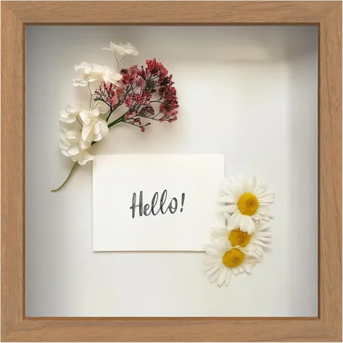 Vista 23 de FrameWorks Marco de Caja de Sombra de Madera Negra de 8" x 8" – Vitrina con Parte Trasera de Fieltro Suave, Caja de Memoria con Vidrio Templado