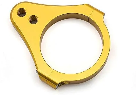 Vista 7 de Amortiguador de dirección universal de aluminio de 1.220 in de diámetro Tenedor Marco de montaje de abrazadera de montaje Fijador de pie