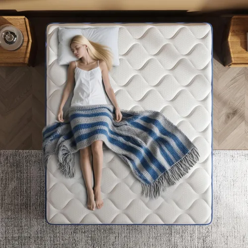 Vista 3 de Traumliebe Twin Mattress, 12 Inch Twin Size Mattress in a Box, Double Mattress, Pocket Spring&Memory Foam, Medium, Motion Isolation, CertiPUR-US