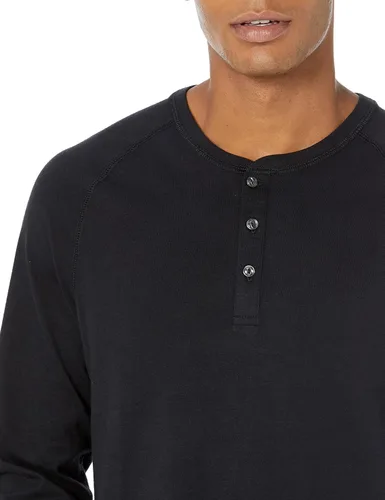 Vista 3 de Tienda Essentials Men's Regular-Fit Long-Sleeve Henley Shirt (Available in Big & Tall)