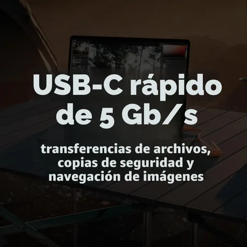 Vista 5 de LaCie Rugged HDD Externo Portátil de 5TB - Compatible con USB 3.0/2.0, Resistente a Golpes/Polvo/Lluvia para Mac y PC, Naranja, Gris