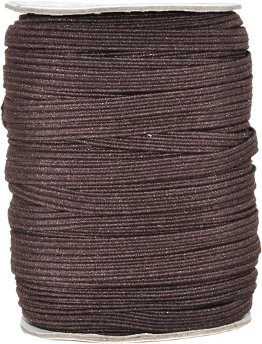 Vista 60 de Mandala Crafts Rollo de bandas elásticas beige de 0.472 in y 20 yardas para costura, 1/2 cordón elástico plano, correas elásticas trenzadas de 1 2