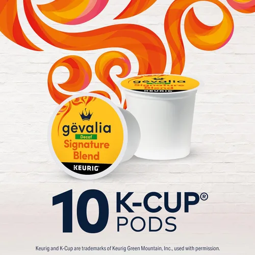 Vista 8 de Gevalia Signature Blend Cápsulas de café K-Cup descafeinado tostado suave, caja de 10