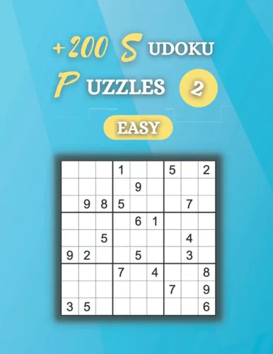 200 easy sudoku puzzle large print Large Print Sudoku Puzzle Book For Adults & Seniors With +200 Easy Sudoku Puzzles - Volume 2 (Easy Large Print