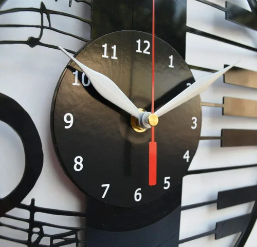 Swimming Vinyl Wall Clock LP Record Home Decor Handmade Art Personality Gift (Size: 12 inch, Color: Black)