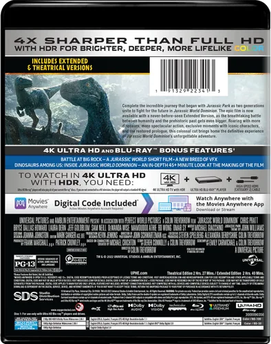 Vista 3 de Jurassic World Dominion - Extended Edition 4K Ultra HD + Blu-ray + Digital