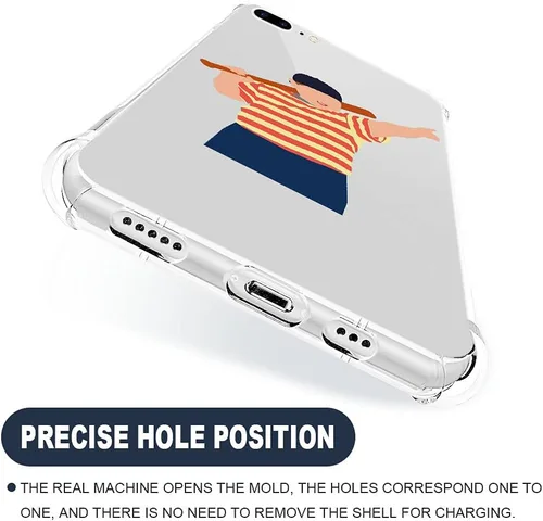 Vista 4 de CARLOCA Compatible con funda para iPhone SE 2020, funda para iPhone 8 para niñas, diseño transparente con patrón de lucha de béisbol de niños