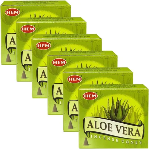 Vista 3 de TRUMIRI Paquete de soporte para cono de incienso con dobladillo de aloe vera - Paquete de 6 (aproximadamente 60 conos)