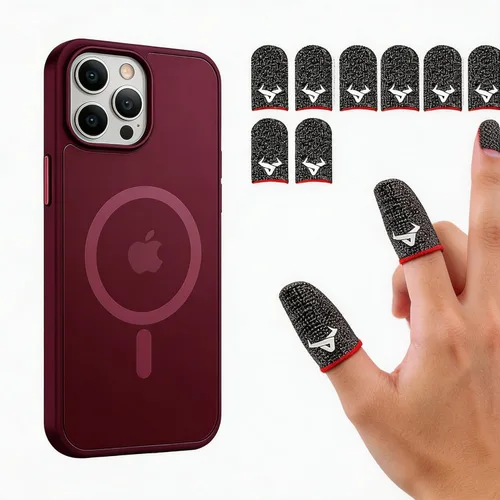 Vista 11 de Miracase - Funda magnética para iPhone 13 de 6.1 pulgadas (compatible con MagSafe) (con 2 protectores de pantalla), protección de grado militar