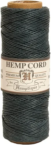 Vista 35 de Hemptique - Carrete de cordón 100 % cáñamo - 62.5 m/205 pies de cuerda de cáñamo - Hecho con amor - N.º 20 ~ 1 mm de hilo de cordón para hacer