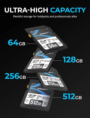 Vista 4 de SABRENT Rocket v90 - Tarjeta de memoria SD UHS-II de 256 GB R280MB/s W250MB/s (SD-TL90-256GB)