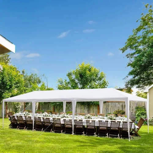 Vista 10 de Toldo de Gazebo para Exteriores, Carpa para Fiestas de Boda, Tienda de Refugio para Campamento, Refugio Instantáneo Comercial, Tienda Impermeable