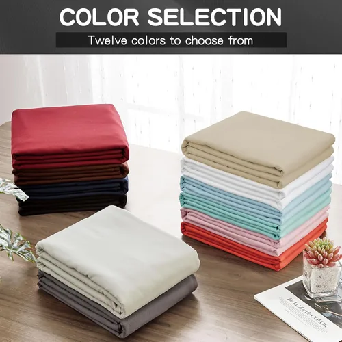 Vista 6 de FreshCulture Sábanas planas Twin XL solo paquete de 2 – Sábanas planas de calidad de hotel – Microfibra cepillada – Ultra suave y transpirable – Sin