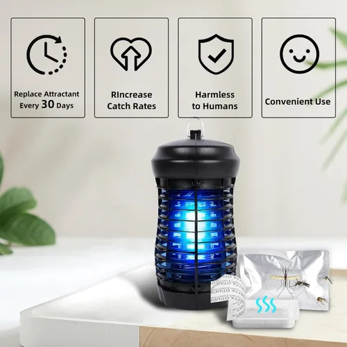 Vista 5 de ALLRoad Atrayente de imán de mosquitos, 2 piezas de repuesto de atracción de insectos que muerde Octenol para mata insectos