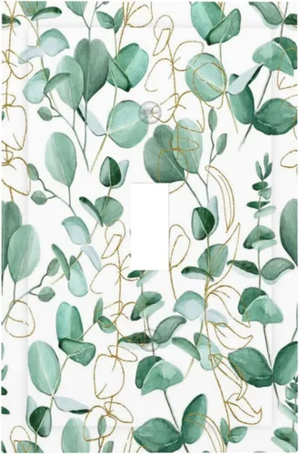 Vista 157 de Placa decorativa para interruptor de luz, medusas, tortugas marinas, fantasía, océano, 2 bandas, 1 palanca, 1 placa de pared dúplex, cubiertas