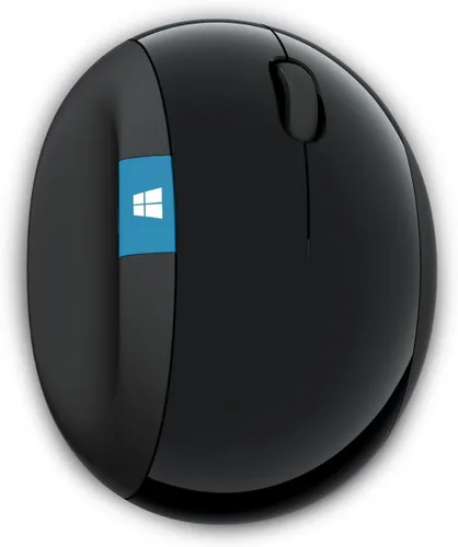Vista 3 de Microsoft Sculpt - Ratón ergonómico, negro - Ratón inalámbrico para una comodidad natural de la muñeca con rueda de desplazamiento de 4 vías