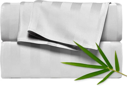 Vista 7 de Pure Bamboo Sábanas Twin, Juego de Sábanas de Cama de Viscosa 100% Orgánica Genuina Derivada de Bambú, Lujosamente Suaves y Refrescantes, Doble