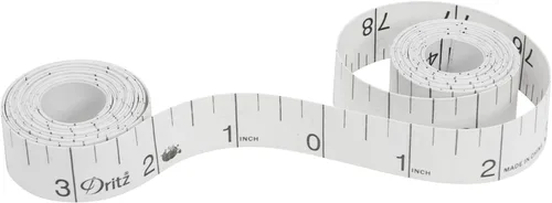 Vista 2 de Dritz Longarm 3712 Zero Center - Cinta métrica, 3/4 x 144 pulgadas, color blanco