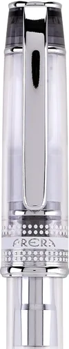 Vista 5 de PILOT Prera 60820 - Pluma estilográfica, barril transparente con detalles negro/plateado, punta mediana