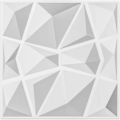 Vista 9 de Art3d - Paneles de pared 3D de 20 piezas, 11.8" x 11.8" (1.77 m²) Paneles de pared de PVC, decoración de pared adhesiva para sala de estar, Negro