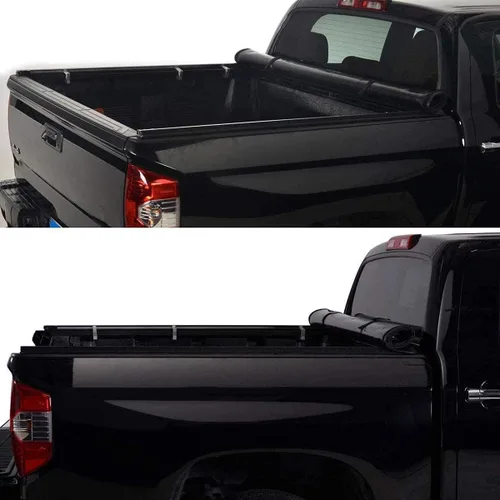 Vista 3 de Cubierta impermeable de 5 pies con abrazadera para cama + tira de sellado para Ranger 19-23, cubierta Tonneau suave enrollable para Ford Ranger 2019