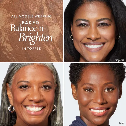 Vista 5 de Laura Geller New York Baked Balance-n-Brighten - Base con corrector y brocha Kabuki, porcelana