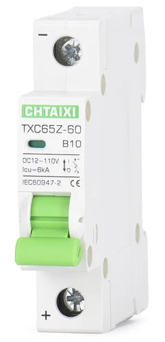 Vista 13 de Interruptor de circuito en miniatura DC de 12V-110V, protector de interruptor de batería de 6 amperios y 1 polo para sistema solar PV y RV, disparo