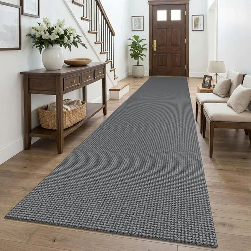 Vista 62 de KOZYFLY - Tapete para puerta de interior, lavable, pequeña, antideslizante, con respaldo de goma, felpudo de algodón para el hogar, color negro