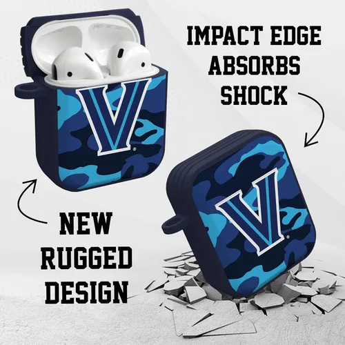 Vista 4 de AFFINITY BANDS Villanova Wildcats Camo HDX - Funda compatible con Apple AirPods Generaciones 1 y 2
