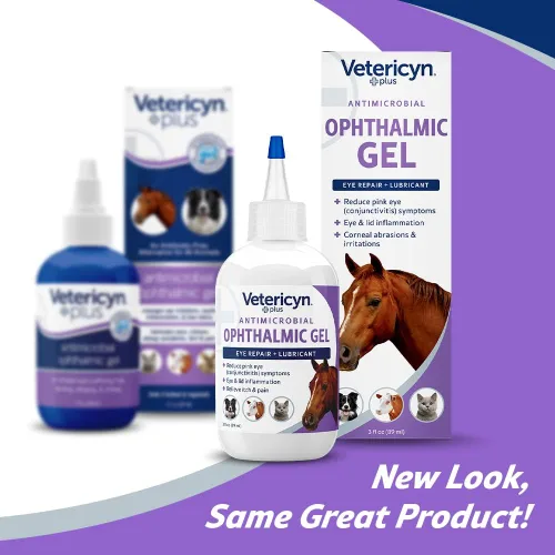Vista 5 de Vetericyn Plus Gel oftálmico para ojos para caballos Alternativa de ungüento para ojos para lubricar y aliviar las irritaciones de ojo de caballo