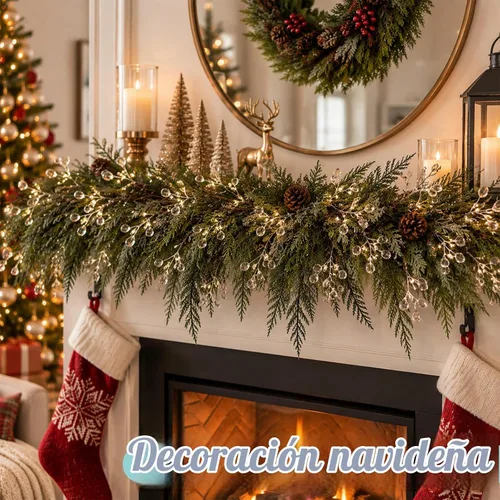 Vista 7 de Jetec 60 púas de cristal acrílico floral para árbol de Navidad