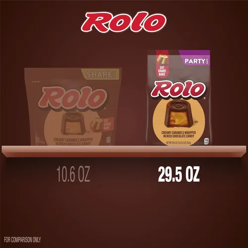 Vista 5 de ROLO Paquete de caramelos de chocolate rico para fiestas, 29.5 onzas