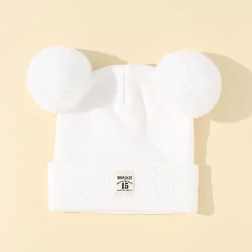 Vista 7 de Gorro de cola de caballo con agujero para mujer, regalo de calcetín de Navidad, gorro de punto de invierno para adolescentes y niñas