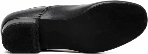 Vista 4 de Zapatos de baile de salón para hombre, suela de cuero negro, zapato de carácter latino Tango Salsa