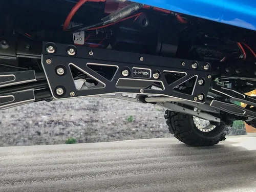 Vista 7 de H-TECH RC 1/10 CNC Kit de elevación de aluminio y enlace para CEN Racing Ford F250 Camión (negro)