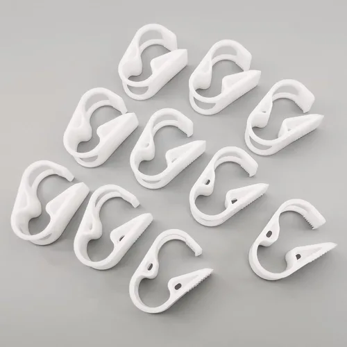 Vista 6 de Abrazadera de tubo de plástico PBT de 284.0 °F resistente al calor, clip de tubo ajustable, abrazadera de manguera de control de flujo industrial
