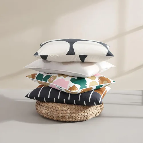 Vista 6 de Marimekko - Juego de funda de edredón tamaño King, ropa de cama de algodón orgánico con fundas a juego, decoración del hogar de lujo, certificado