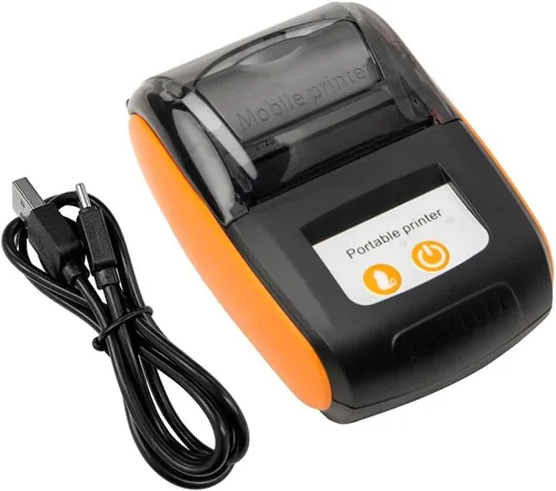 Vista 9 de Impresora portátil de recibos, impresora térmica BT de 2.283 in, impresora móvil USB, compatible con Android para sistema Windows para restaurantes