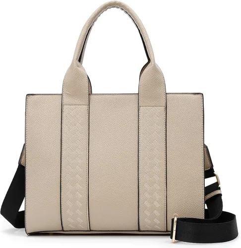 Vista 10 de ToLFE Bolsas de mano para mujer, bolso de mano con asa superior, bolsos y bolsos de mano de piel sintética