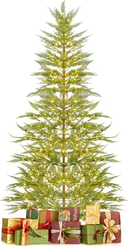 Vista 32 de GOFLAME Árbol de Navidad preiluminado de 7.5 pies con control remoto 3-Verde