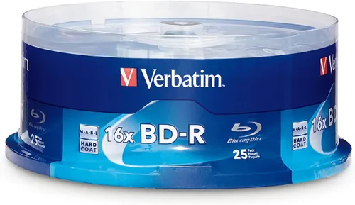 Vista 5 de Verbatim BD-R 25GB 16X Disco de Medios Grabables Blu-ray - Husillo - 97238, Con Marca, Paquete de 10