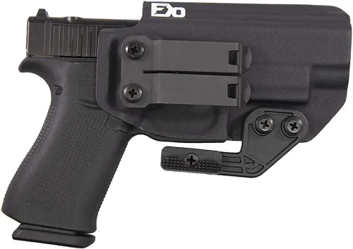 Vista 5 de FDO Industries IWB - Funda Kydex compatible con Glock 48 MOS - Discreet Carry Concepts - Clip de engranaje monobloque de metal de 1.5 pulgadas, Flat