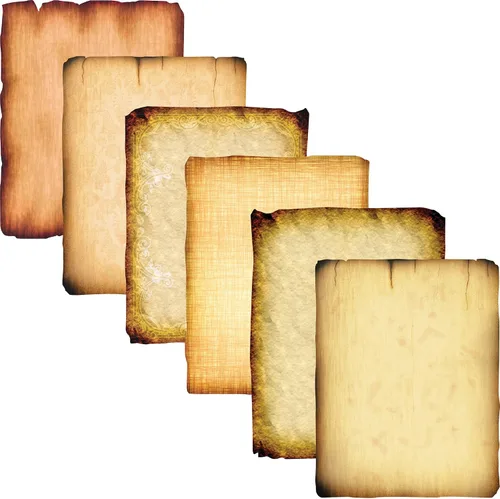 Roylco Papel antiguo de pergamino de doble cara para proyectos de arte, mapas del tesoro, invitaciones, manualidades medievales, 8.5 x 11 pulgadas,