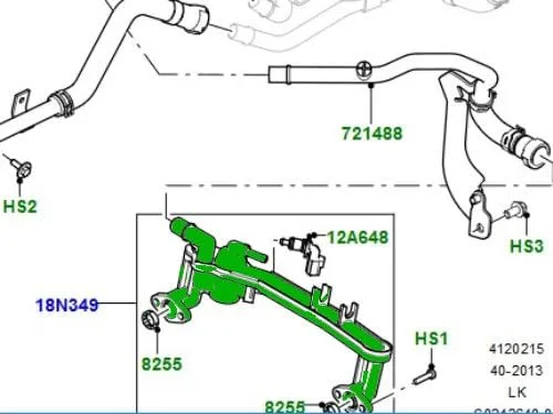Vista 2 de LAND ROVER TUBO COLECTOR RANGE ROVER 10-12 RANGE ROVER SPORT 10-13 LR4 LR122709