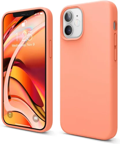 Vista 22 de elago Compatible con Funda para iPhone 12 Mini, Silicona Líquida, Cubierta Protectora de Cuerpo Completo, A Prueba de Golpes, Ajuste Delgado, Forro