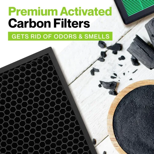 Vista 5 de Durabasics Replacement Compatible with 400/400S Airmega Max 2, High Performance HEPA and Activated Carbon Filter for Air Purifier, 2-Pack