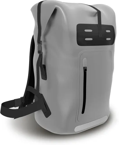 Vista 9 de Mochila impermeable, mochila de senderismo resistente, mochila seca de 35/55/85L, resistente al agua, para hombres, cierre enrollable, para kayak