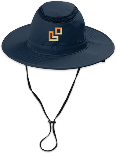 Vista 6 de Sombrero de ala bordada personalizada agrega tu logotipo de diseño ajustable UPF 30+ sombreros de sol de pesca de viaje