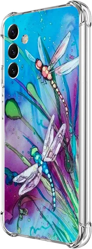 Vista 22 de Funda para Galaxy A54, hermosa protección contra caídas de flores rosas, a prueba de golpes, carcasa protectora de cuerpo completo resistente a