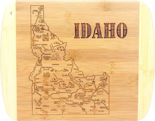 Vista 33 de Totally Bamboo A Slice of Life Alabama State Tabla de servir y cortar, 11 x 8.75 pulgadas